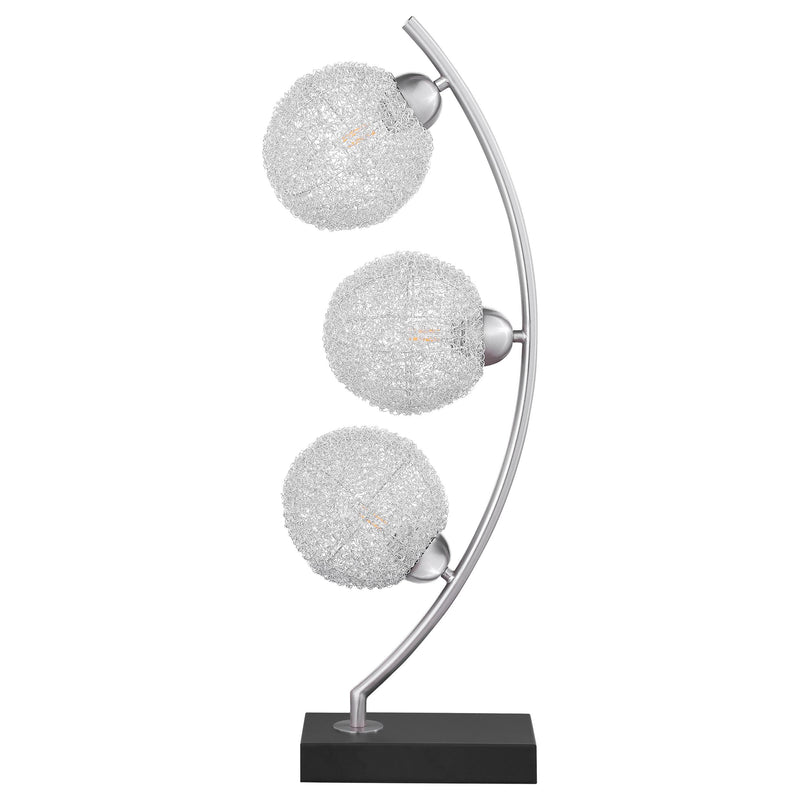 Coaster Furniture Claudia 920233 30-inch Woven Spherical Metal Table Lamp - Black IMAGE 4
