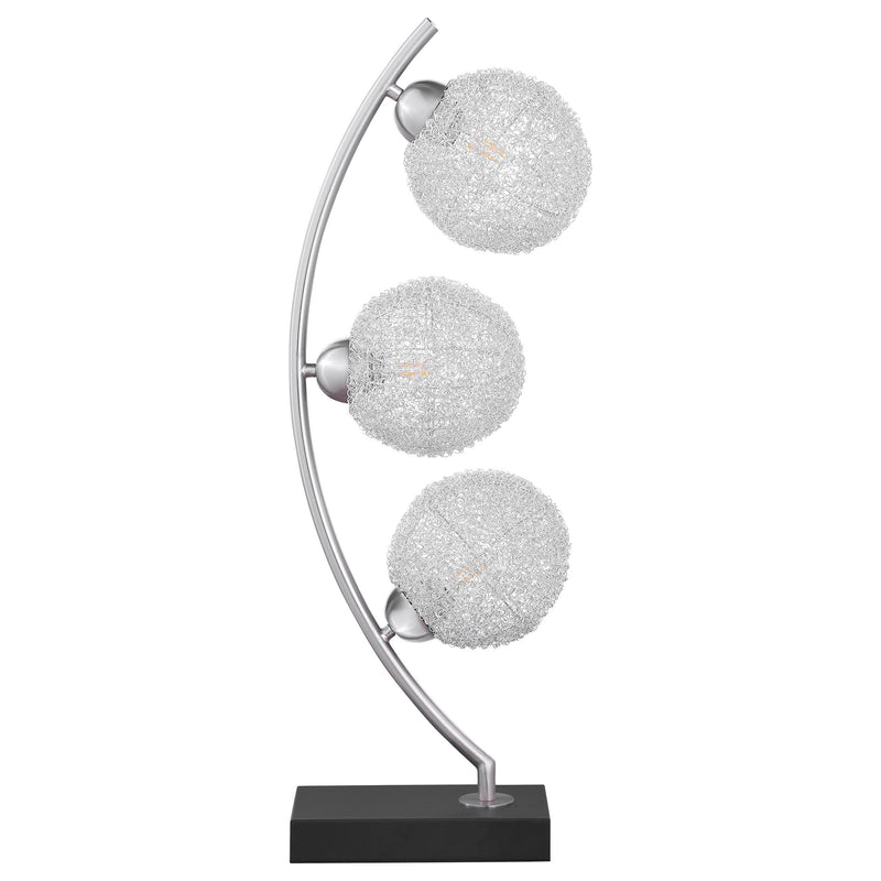 Coaster Furniture Claudia 920233 30-inch Woven Spherical Metal Table Lamp - Black IMAGE 6