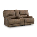 Signature Design by Ashley Beckley Place PC9180218 Power Reclining Loveseat with Console and Adjustable Headrest IMAGE 1