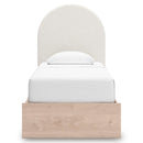 Signature Design by Ashley Arloster PCB1566B4 Twin Upholstered Panel Bed with Storage IMAGE 3
