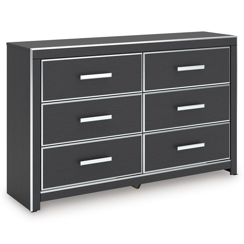 Zuraleus - Black - Six Drawer Dresser Zuraleus - Black - Six Drawer Dresser