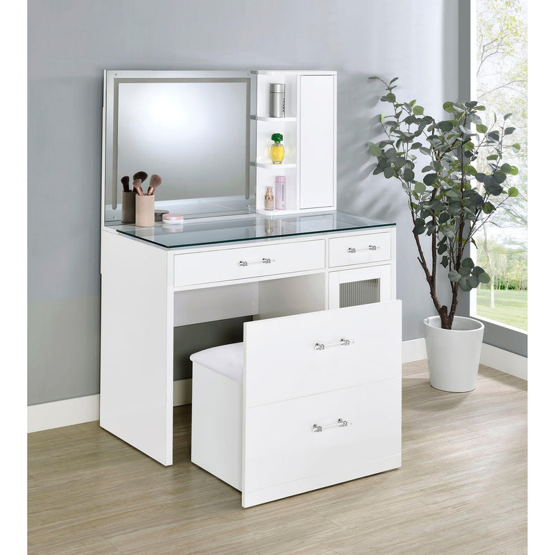 Coaster Furniture Flora 2-Drawer Vanity Set 930218 IMAGE 3