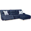  Signature Design by Ashley Acklen Place Power Reclining Fabric 3 pc Sectional 9360758/9360731/9360797 IMAGE 2