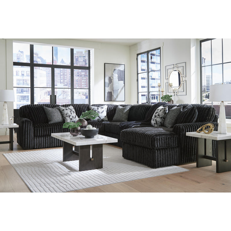  Signature Design by Ashley Midnight-Madness 98103S24 6 pc Sectional with Chaise IMAGE 3