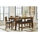  Signature Design by Ashley Ralene D594-32 Dining Room Counter Butterfly Extension Table IMAGE 7