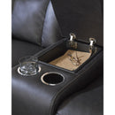  Benchcraft Mackmenville Reclining Leather Look Loveseat with Console 7471394 IMAGE 7