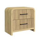  Elements International Ridgemont B-14440-6-NS2 2-Drawer Nightstand IMAGE 1