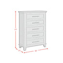 Elements International Canterbury B-13030-5-CH 5-Drawer Chest IMAGE 9