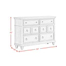  Elements International Whit-Ash B-11360-3-DR 6-Drawer Dresser IMAGE 12
