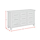  Elements International Canterbury B-13030-5-DR 9-Drawer Dresser IMAGE 9