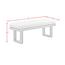  Elements International Playa O-16230-3-BN Dining Bench IMAGE 7