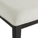  Elements International Versailles Contemporary D-3690-8-BN Dining Bench IMAGE 4