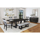 Elements International Transcend D-12980-3-BN Dining Bench IMAGE 3