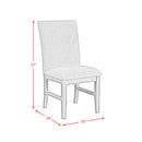  Elements International Santa Barbara D-16550-5-SCR Dining Side Chair IMAGE 12