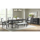  Elements International Versailles Contemporary D-3690-8-DT Dining Table IMAGE 3