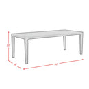  Elements International Versailles Contemporary D-3690-8-DT Dining Table IMAGE 9