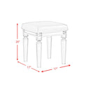  Elements International Twenty Nine TN700VTNSTAL Dressing Stool IMAGE 7