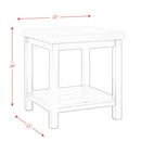  Elements International Kansas CKS100ET End Table IMAGE 11