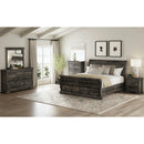  Elements International Park Ridge B-13130-8-FSLB Full Sleigh Storage Bed IMAGE 4