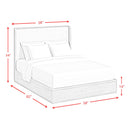  Elements International Rosalie B-16860-6-FB Full Upholstered Bed IMAGE 5