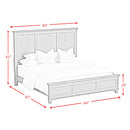  Elements International Canterbury B-13030-7-KB King Panel Bed IMAGE 6