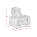  Elements International Lantana U-13660-10562-105PP Power Motion Recliner IMAGE 9