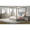  Elements International Arcadia B-3430-5-QCB Queen Canopy Bed IMAGE 3