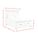  Elements International Slater SR350QB Queen Platform Storage Bed IMAGE 11