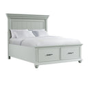 Elements International Slater SR350QB Queen Platform Storage Bed IMAGE 1
