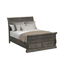  Elements International Park Ridge B-13130-8-QSLB Queen Sleigh Storage Bed IMAGE 1