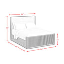  Elements International Sylvie B-16000-5-QUB Queen Upholstered Bed IMAGE 9