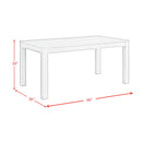  Elements International Eleanor D-6460-3-DT Rectangular Dining Table IMAGE 7