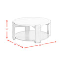  Elements International Rosamel T.17820.CT Round Coffee Table IMAGE 8