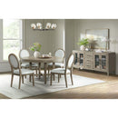  Elements International Versailles Contemporary D-3690-6-RDT Round Dining Table IMAGE 3