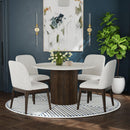  Elements International Sylvie D-16000-5-RDT Round Dining Table IMAGE 2