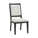  Elements International Versailles Contemporary D-3690-8-SC1 Square Back Dining Chair IMAGE 1