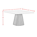  Elements International Edison D-9130-8-SDT Square Dining Table IMAGE 10