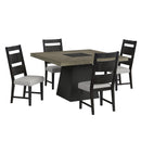  Elements International Jemma D-7570-5-DT Square Table IMAGE 3