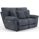 Catnapper Paxon 61482 Power Headrest Deep Seat Reclining Loveseat - Smoke IMAGE 1