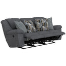  Catnapper Trifecta 16545 Sofa with 3 Recliners & Drop Down Table - Smoke IMAGE 1