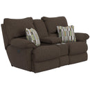  Catnapper Lenny 62579 Power Lay Flat Reclining Console Loveseat - Chocolate IMAGE 1