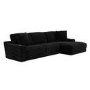  Jackson Furniture Comfrey 304576 RSF Chaise - Black IMAGE 1