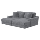 Jackson Furniture Cozy 344516 RSF Chaise with USB - Gunmetal IMAGE 1