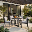  Zuo Noctan 704262 Dining Table - Black IMAGE 9