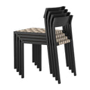  Zuo Draco 704261 Set of 2 Dining Chair - Black IMAGE 5