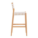  Zuo Mizuya 704233 Barstool - White IMAGE 7