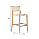  Zuo Mizuya 704233 Barstool - White IMAGE 8