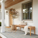  Zuo Mizuya 704229 Bench - Brown IMAGE 7