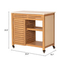  Zuo Valtan 704227 Bar Cart - Natural IMAGE 9