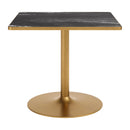  Zuo Caliza 704218 Dining Table - Black/Gold IMAGE 3